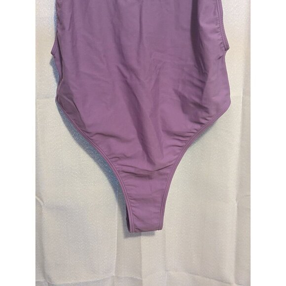 Women's Size L Fabletics Lavender Color Noa Sexy One Piece Swimsuit NWT - Picture 4 of 11